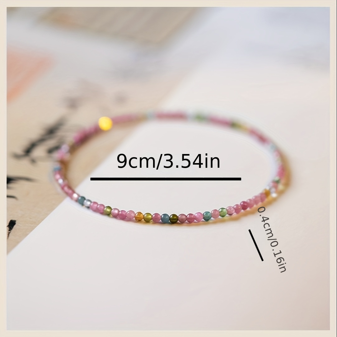 Chinese Inspired Court Style Multicolor Beaded Bracelet for Daily Wear